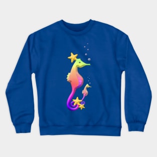 3D Sea Horse Crewneck Sweatshirt